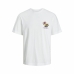 Koszulka z krótkim rękawem Męska Jack & Jones Jortampa Back Ss Crew Biały