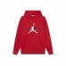 Dětská mikina s kapucí Nike Jordan Jumpman Little Červený