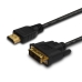 HDMI uz DVI Kabelis Savio CL-10 Melns 1,5 m