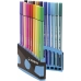 Flomasteru Komplekts Stabilo Pen 68 Color Parade Atvejis Daudzkrāsains