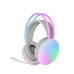 Headphones with Microphone Mars Gaming MHGLOW White RGB