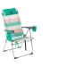 Plážová stolička zelená 106 x 47 x 45 cm