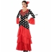 Kostum za odrasle Črna Rdeča Plesalec Flamenka Španija
