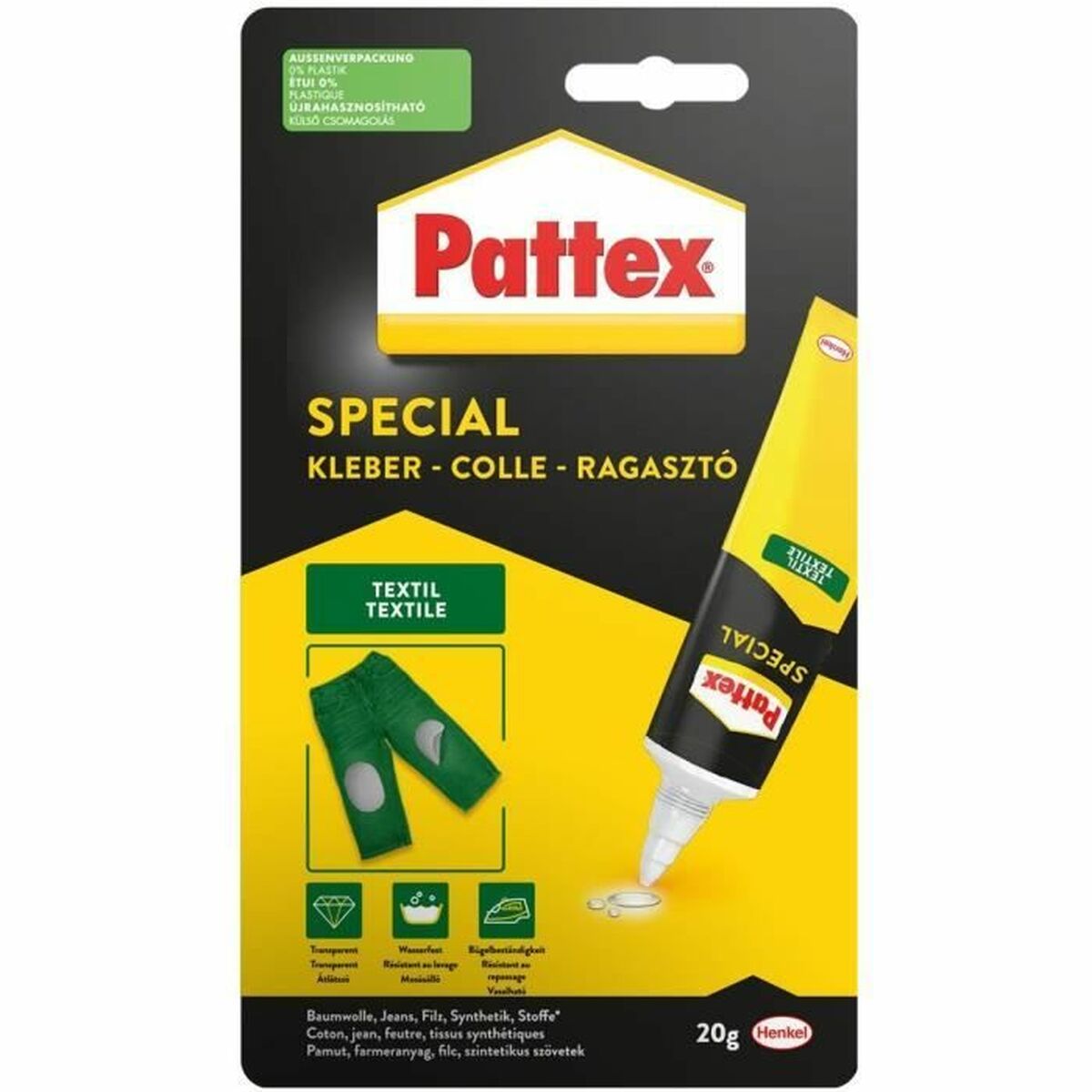Lim Pattex 20 g Tekstil