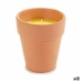 Kaars Citronella 8 x 8 x 8 cm (12 Stuks)