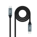 USB-C-kábel NANOCABLE 10.01.4301-L150 Fekete 1,5 m 4K Ultra HD (1 egység)