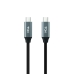 USB-C-kabel NANOCABLE 10.01.4301-L150 Svart 1,5 m 4K Ultra HD