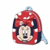 Mokyklinis krepšys Minnie Mouse Raudona 18 x 22 x 8 cm
