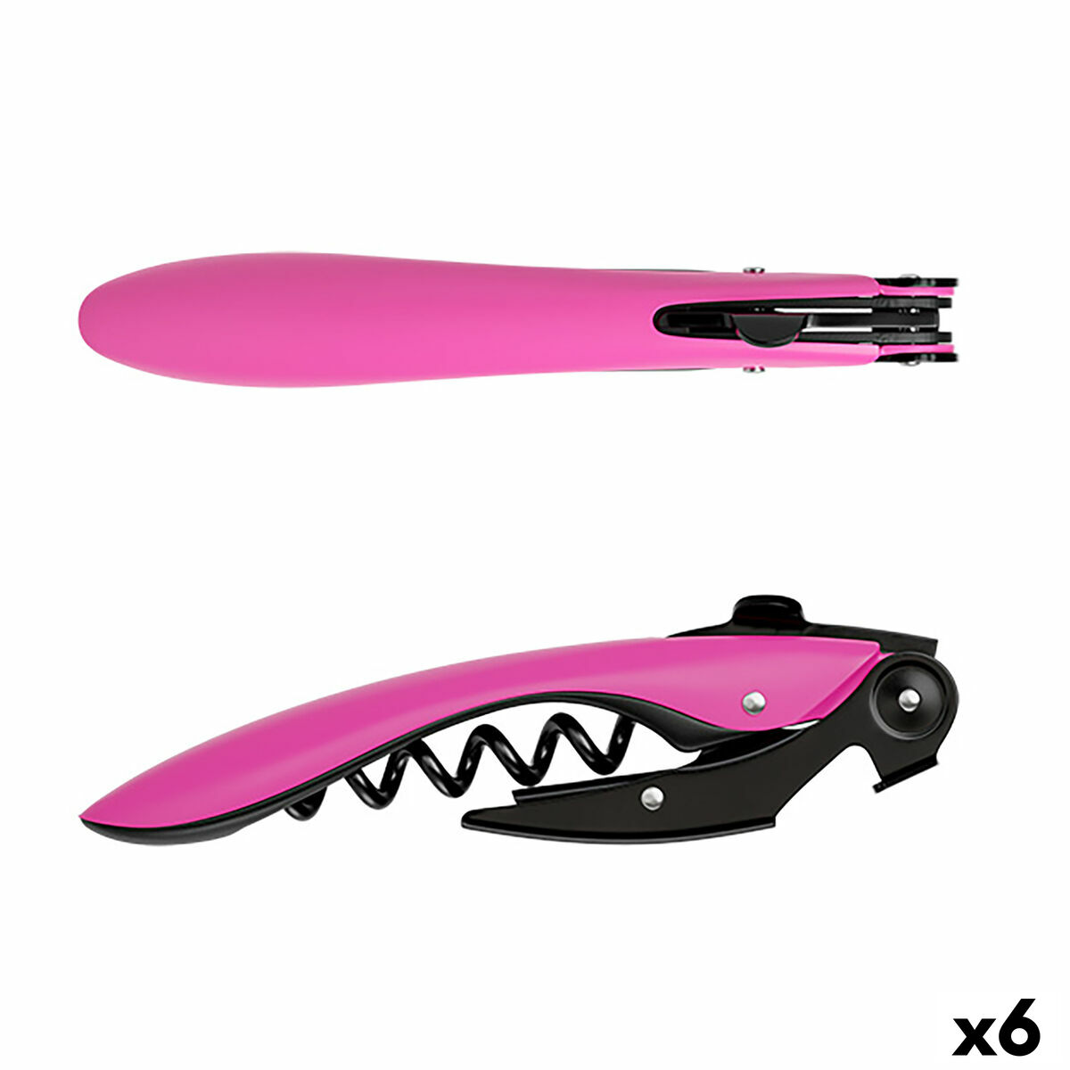 Corkscrew Koala HIGH TECH Metal 11,5 x 1,8 x 2,9 cm Pink (6 Units) | Buy at wholesale price