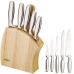 Set of Kitchen Knives and Stand Feel Maestro MR-1411 Wood