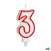 Stearinlys Fødselsdag Nummer 3 (12 enheter)
