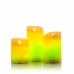 Vícebarevné svíčky LED s efektem plamene a dálkovým ovládáním Lendles InnovaGoods Bílý 3 kusů (Repasované A)