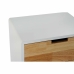 Ночной столик DKD Home Decor Натуральный Белый Резиновый Тёмно Бордовый Древесина павловнии 40 x 30 x 48 cm
