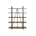 Shelves Home ESPRIT Black Wood Metal 119,5 x 35,5 x 155 cm
