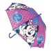 Ombrello Automatico Minnie Mouse Lucky Azzurro Rosa (Ø 84 cm)