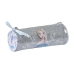 Astuccio Scuola Cilindrico Frozen Memories Argentato Lilla (20 x 7 x 7 cm)