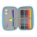 Double Pencil Case Minions Minionstatic Blue (28 Pieces)