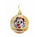 Glob de Crăciun Minnie Mouse Lucky Auriu* 6 Unități Plastic (Ø 8 cm)