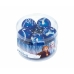 Glob de Crăciun Frozen Memories 10 Unități Albastru Alb Plastic (Ø 6 cm)