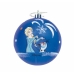 Vianočná guľa Frozen Memories 6 kosov Modra Bela Plastika (Ø 8 cm)