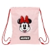 Rucksacktasche mit Bändern Minnie Mouse Me time Rosa (26 x 34 x 1 cm)