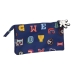 Tredobbelt bæretaske Mickey Mouse Clubhouse Only one Marineblå 22 x 12 x 3 cm