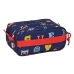 Dreifaches Mehrzweck-Etui Mickey Mouse Clubhouse Only one Marineblau (21,5 x 10 x 8 cm)