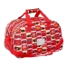 Sports bag Cars Let's race Red White (40 x 24 x 23 cm)