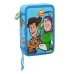 School Case with Accessories Toy Story Ready to play Blue 12.5 x 19.5 x 4 cm (28 Pieces)