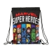 Bolsa Mochila con Cuerdas The Avengers Super heroes Negro (26 x 34 x 1 cm)