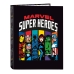 Registrator s prstenovima The Avengers Super heroes Crna A4 (26.5 x 33 x 4 cm)