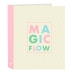 Krúžkové zakladače Glow Lab Magic flow Béžová A4 (27 x 33 x 6 cm)