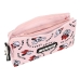 Tredubbel Carry-all Minnie Mouse Me time Rosa (22 x 12 x 3 cm)