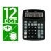 Kalkulator Liderpapel XF39 Czarny Plastikowy
