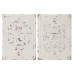 Decoración de Pared Home ESPRIT Blanco Neoclásico Decapé 58 x 4,5 x 78 cm (2 Unidades)