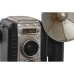Okrasna Figura Home ESPRIT Črna Srebrna Fotoaparat Vintage 25 x 14 x 24 cm