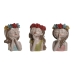 Dekoratív Figura Home ESPRIT Többszínű nők 18 x 15 x 26 cm (3 egység)
