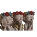 Figura Decorativa Home ESPRIT Multicolor Mujeres 18 x 15 x 26 cm (3 Unidades)