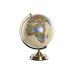 Земной глобус Home ESPRIT Бежевый Позолоченный PVC 33 x 32 x 42 cm