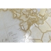 Mappamondo Home ESPRIT Bianco Dorato PVC Marmo 27 x 25 x 40 cm