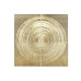 Decorațiune de Perete Home ESPRIT Auriu* 97 x 3 x 97 cm (2 Piese)