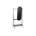 Мебель для прихожей Home ESPRIT Чёрный Натуральный Металл Ель 80 x 41 x 183 cm