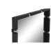 Стенно огледало Home ESPRIT Черен Златен Кристал Желязо 64,5 x 5 x 96,5 cm