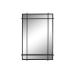 Стенно огледало Home ESPRIT Черен Кристал Желязо Модерен 65 x 6 x 95 cm