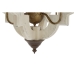 Lampa Sufitowa Home ESPRIT Biały Brąz Żelazo Jodła 40 W 63 x 63 x 74 cm
