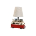 Lampada da tavolo Home ESPRIT Bianco Rosso Lino Metallo 20 x 14 x 30 cm
