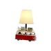 Lampada da tavolo Home ESPRIT Bianco Rosso Lino Metallo 20 x 14 x 30 cm