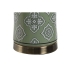 Bordlampe Home ESPRIT Hvit Grønn Gyllen Keramikk 50 W 220 V 40 x 40 x 69 cm