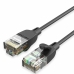 UTP категория 6 твърд мрежови кабел Vention IBJBK Черен 8 m