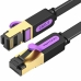 FTP категория 7 твърд мрежови кабел Vention ICDBJ Черен 5 m